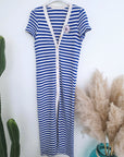 Robe marinière en maille