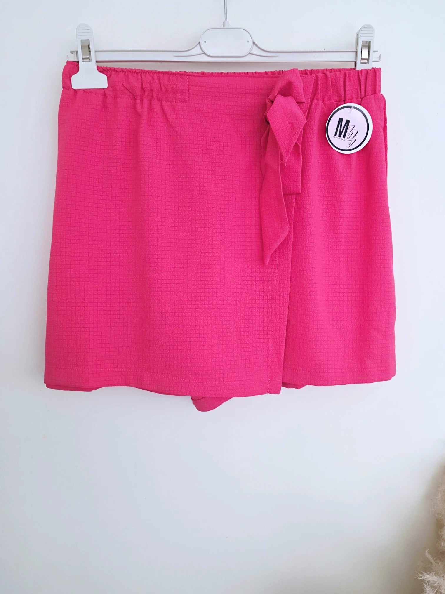 Ensemble débardeur + Jupe short rose fuchsia