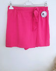Ensemble débardeur + Jupe short rose fuchsia