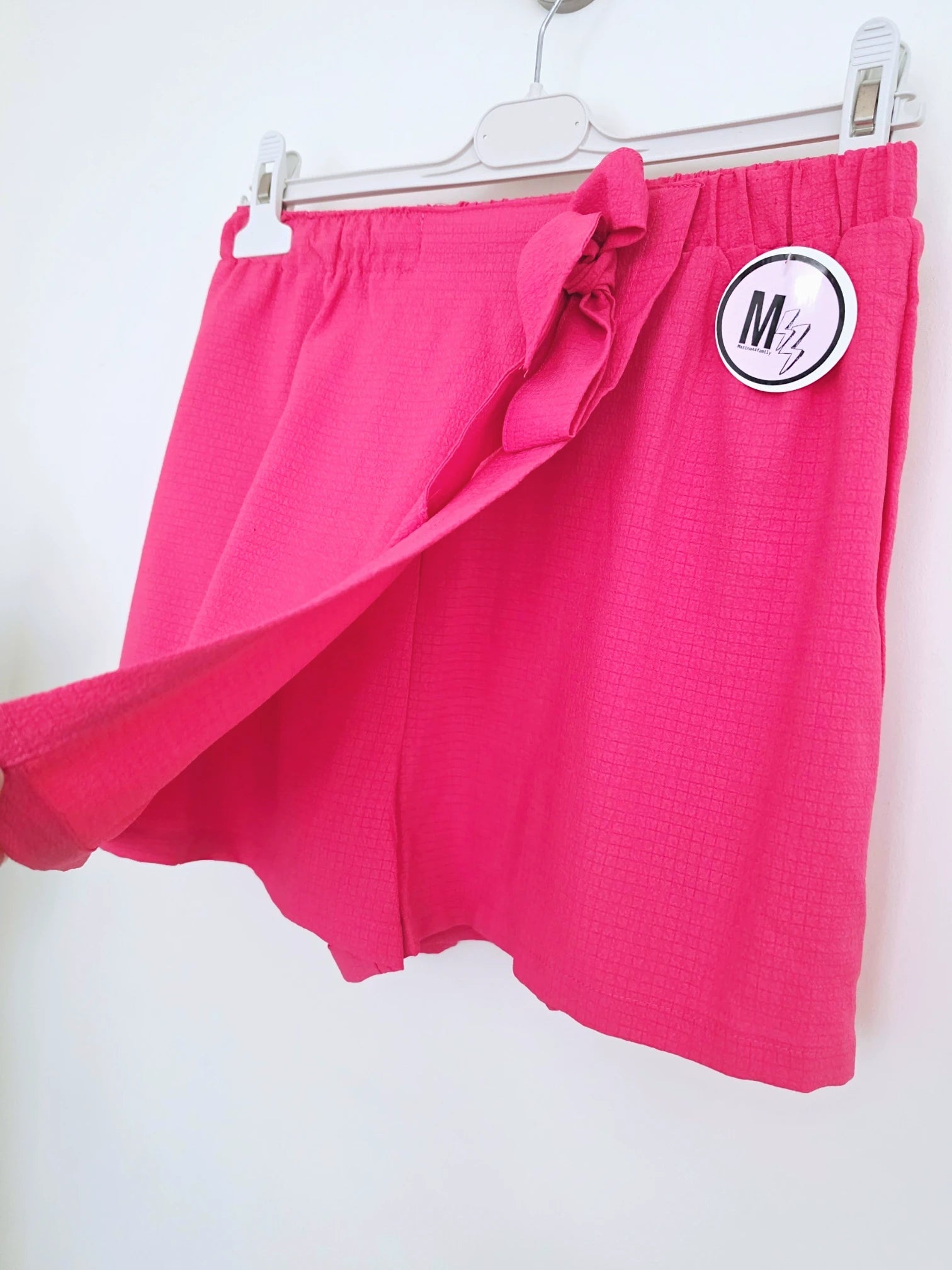 Ensemble débardeur + Jupe short rose fuchsia