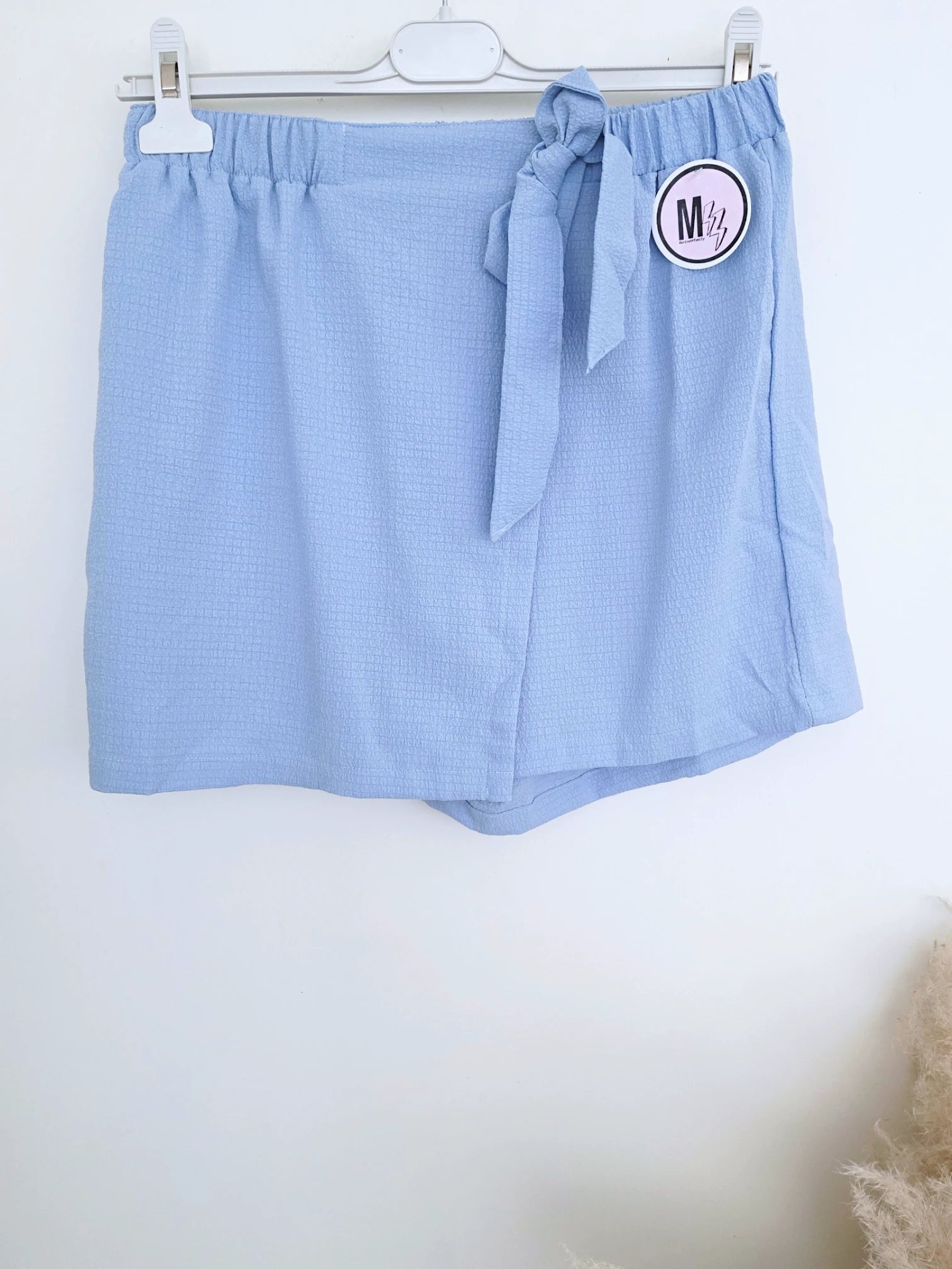 Jupe-short bleu ciel