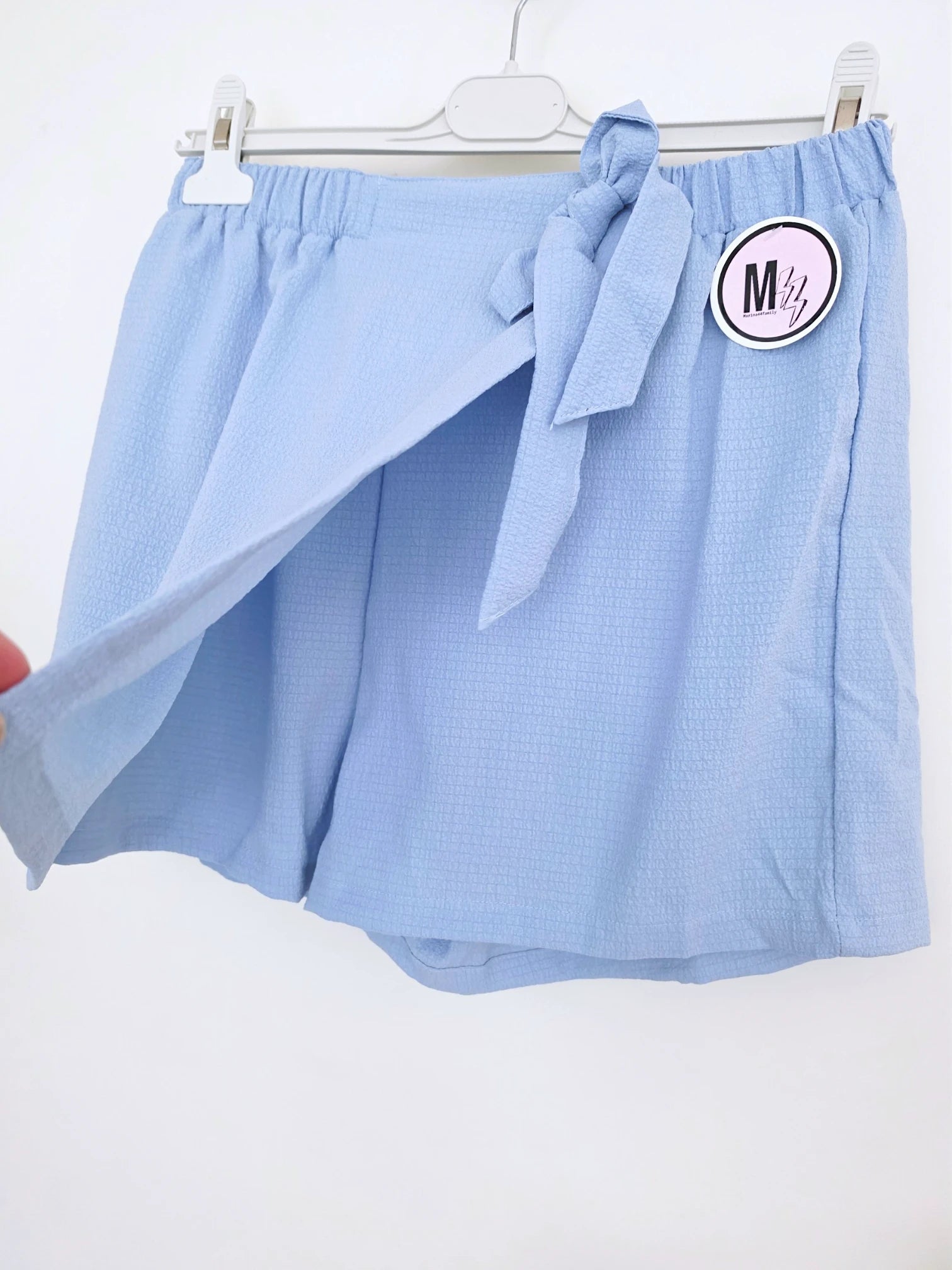 Jupe-short bleu ciel