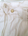 Short écru en jean coton