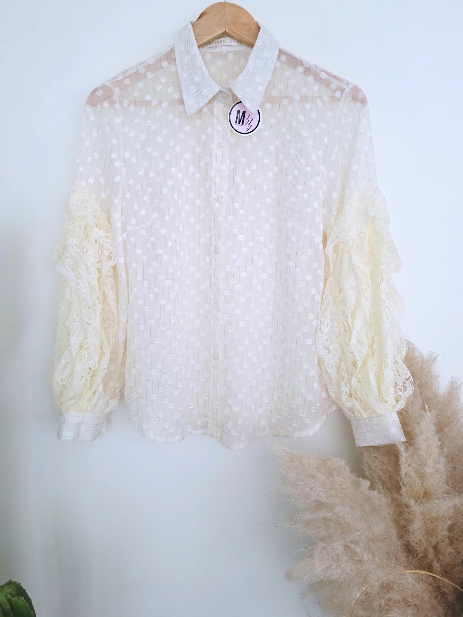 Chemise écrue en voile