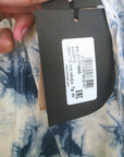 Short tie and dye bleu