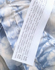 Short tie and dye bleu