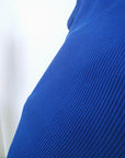 Débardeur bleu roi ou blanc maille côtelée