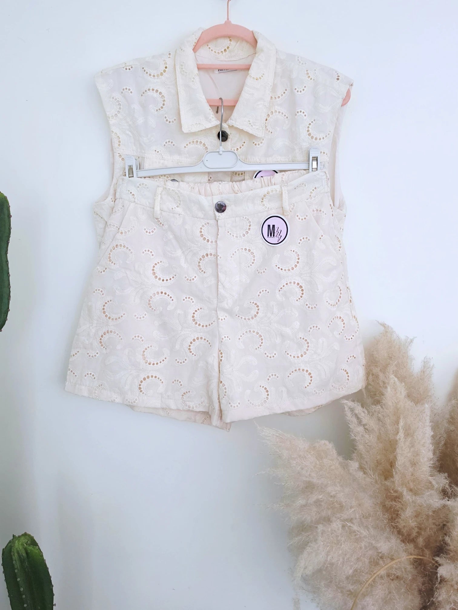 Ensemble écru veste + short