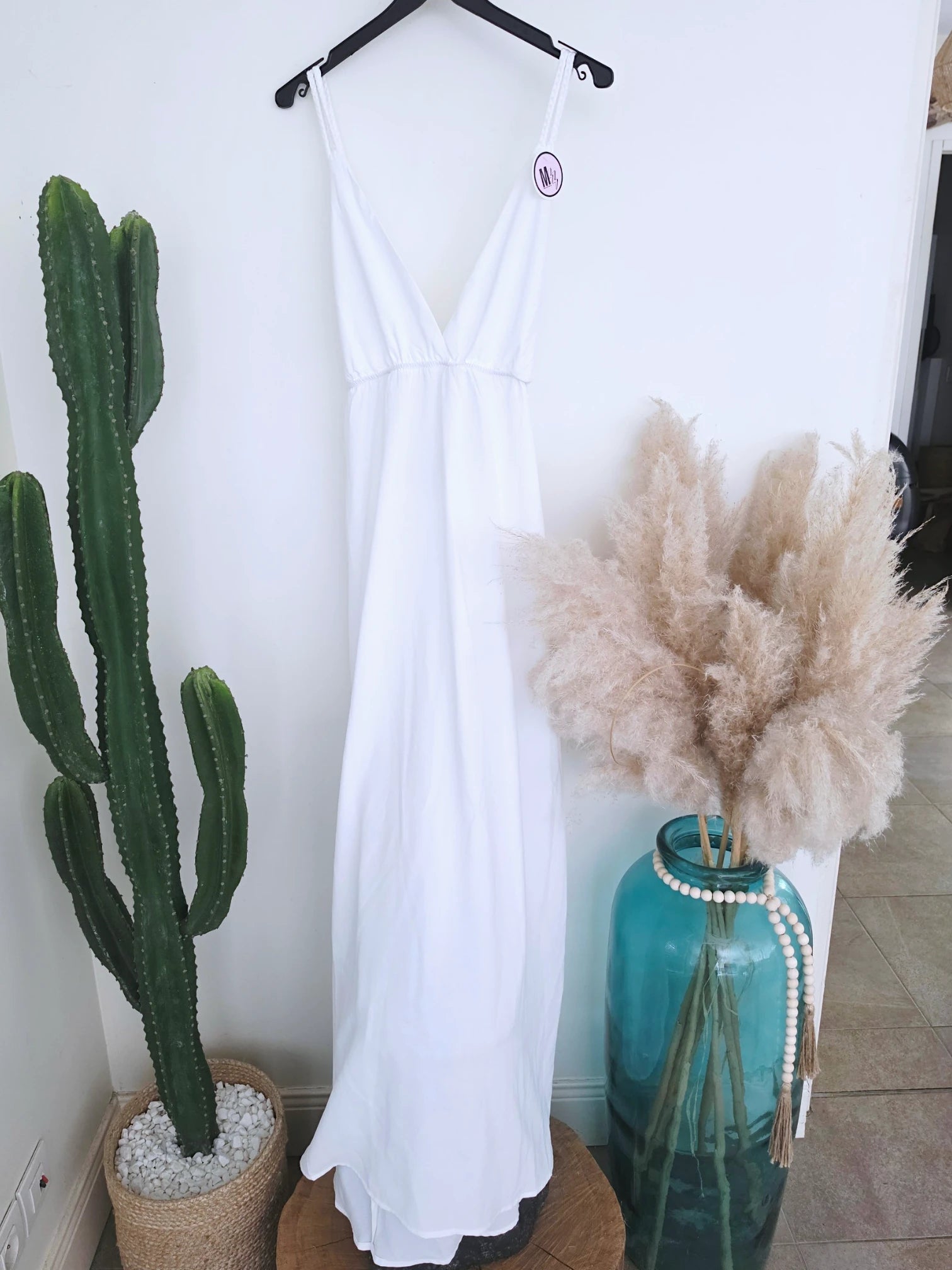 Robe longue blanche