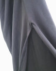 Robe fendu noire en lycra