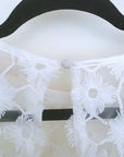 Combi-short en plumetis blanc