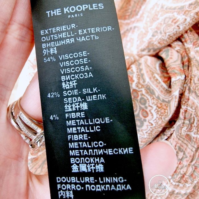 Robe portefeuille rose saumon           THE KOOPLES - 𝐌𝐚𝐫𝐢𝐧𝐚𝟒𝟒𝐟𝐚𝐦𝐢𝐥𝐲