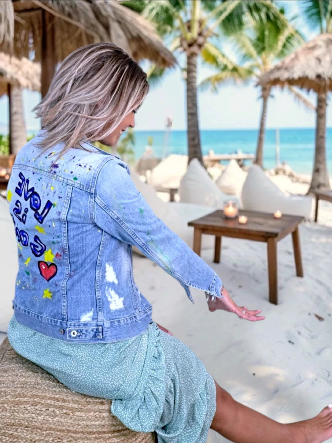 Veste cintrée création en jean