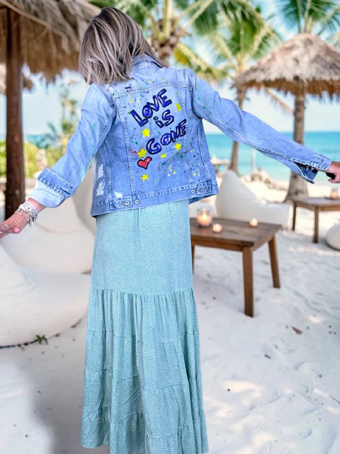 Veste cintrée création en jean