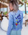 Veste cintrée création en jean