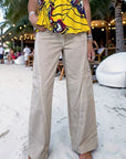 Pantalon cargo à jambe large