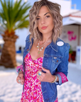 Veste bandana en denim
