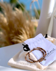 Bracelet 2 tours pierre terre