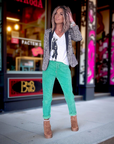 Pantalon velours vert
