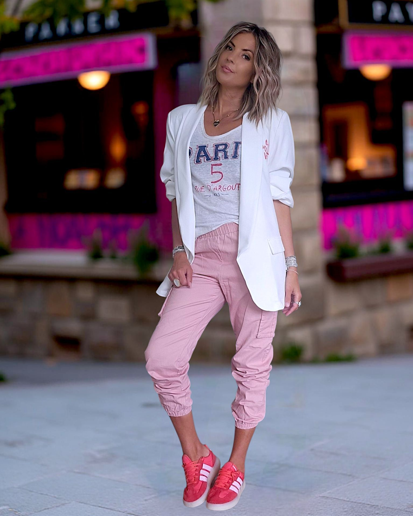 T-shirt blanc &quot;Paris&quot;