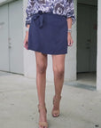 Jupe-short bleu marine