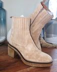 Bottines Janis beiges 100% cuir - 𝐌𝐚𝐫𝐢𝐧𝐚𝟒𝟒𝐟𝐚𝐦𝐢𝐥𝐲