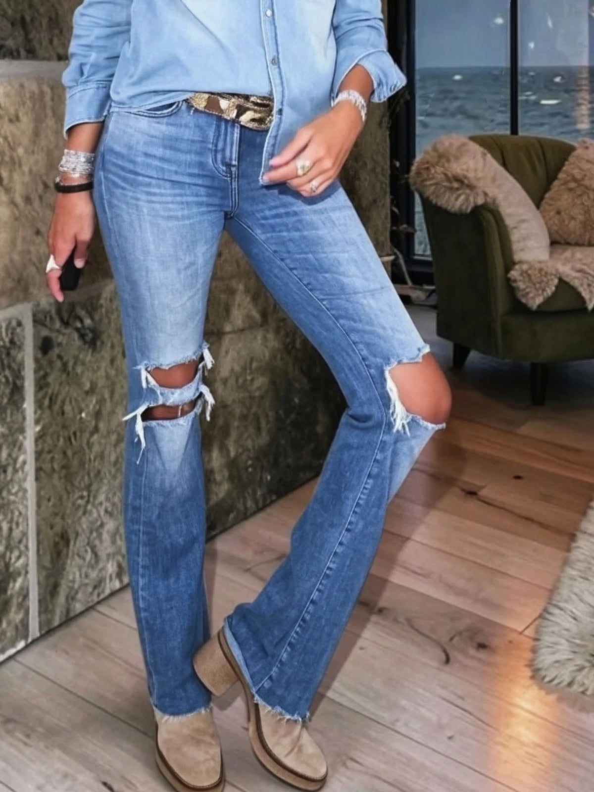 Jean customisé Pièce unique