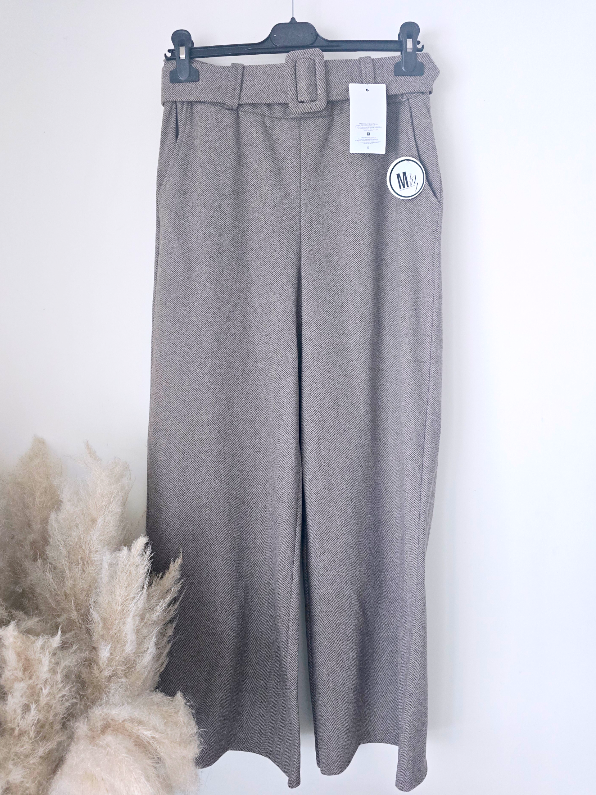 Pantalon chevrons beige longueur normale